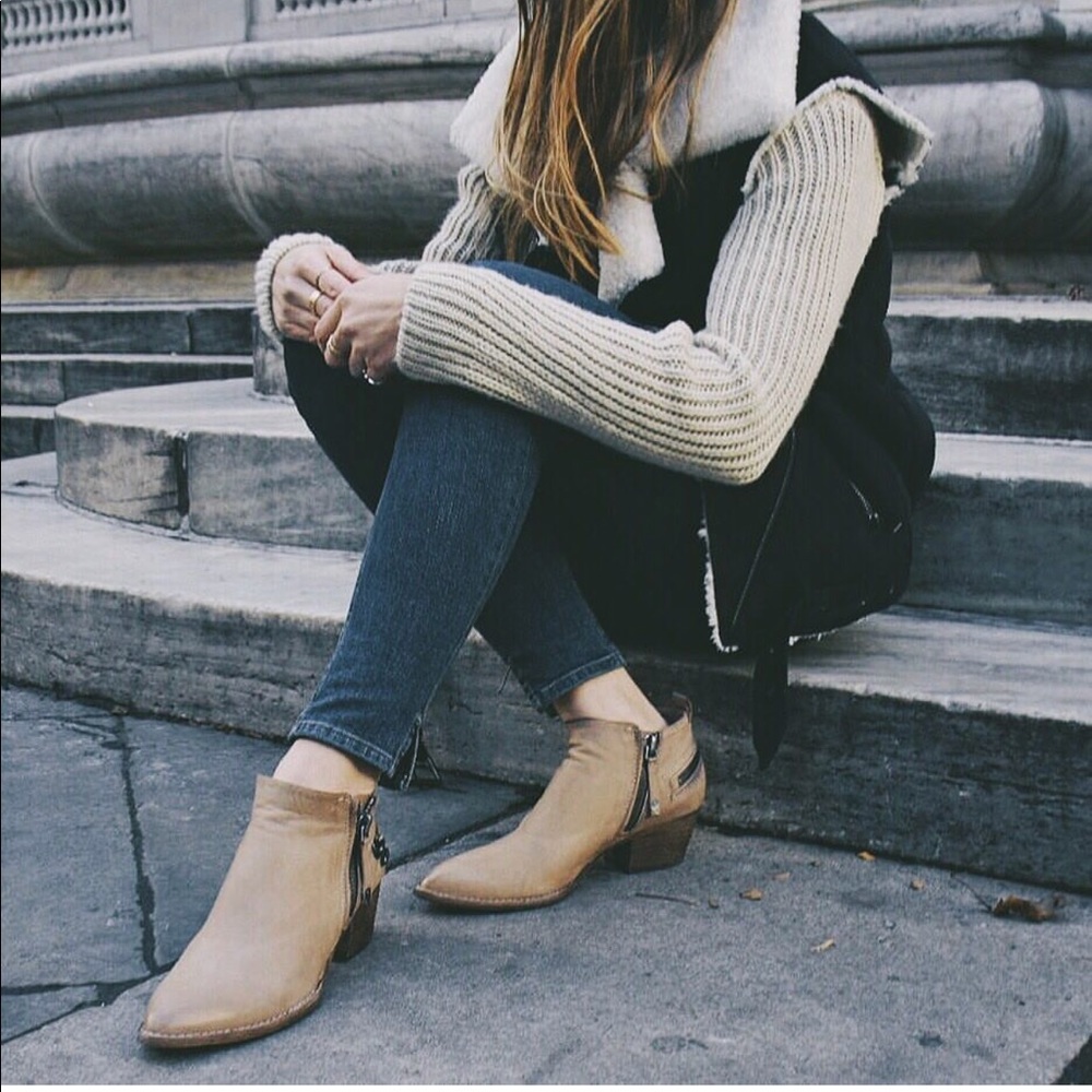 Nubuck Leather Triple Threat Zipper Bootie - Picture 2 of 8